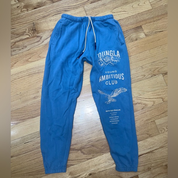 YoungLA Blue Ambitious Club Joggers - Picture 1 of 3